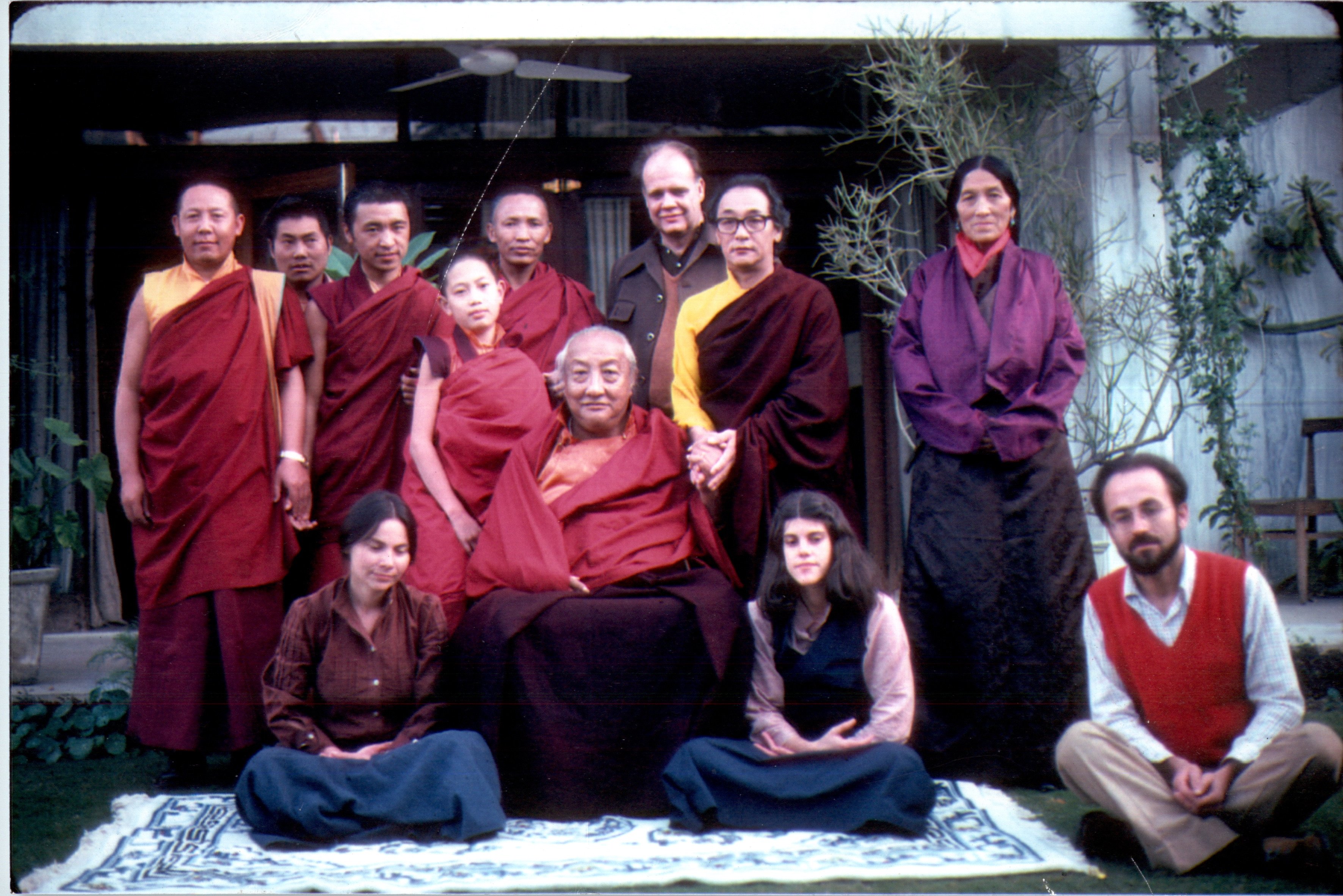 Gene Smith with Dilgo Khyentse and others