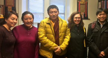 Kyabgön Phakchok Rinpoche with TBRC staff and Lama Willa Miller