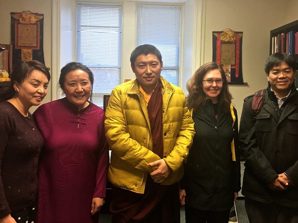 Kyabgön Phakchok Rinpoche with TBRC staff and Lama Willa Miller
