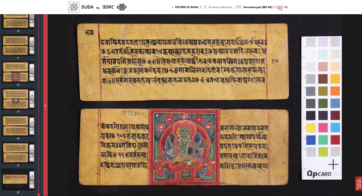 manuscript of the Mañjuśrīnāmasaṃgīti digitized in Kathmandu under the auspices of the Endangered Archives Programme at the British Library